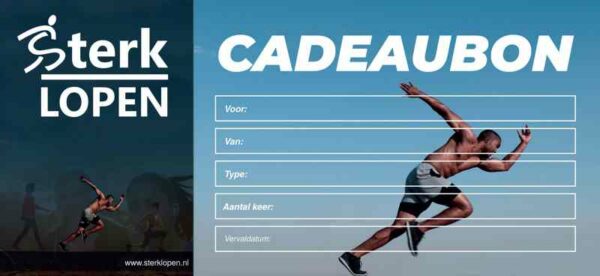 Cadeaubon Kadobon Hardlopen hardloopclinic